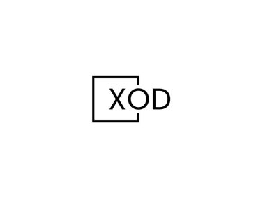 xod harfleri logo tasarım vektör şablonu