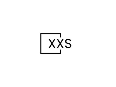 xxs harfleri logo tasarım vektör şablonu