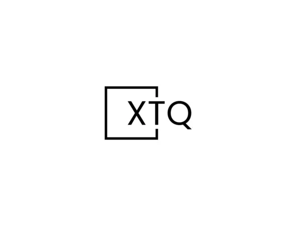 Xtq Lettres Logo Conception Vectoriel Modèle — Image vectorielle