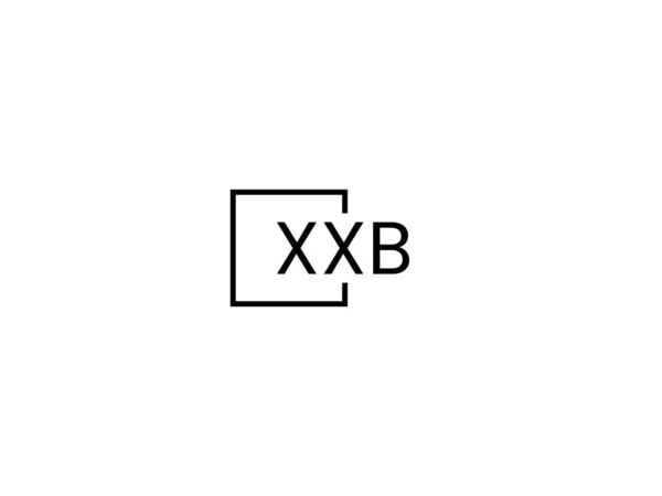 Xxb Letters Logo Ontwerp Vector Template — Stockvector