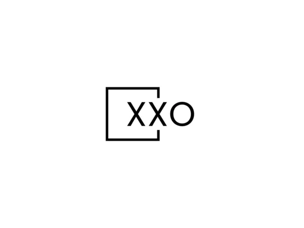 Xxo Letters Logo Ontwerp Vector Template — Stockvector