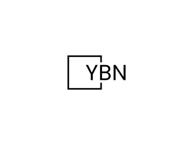 ybn harfleri logo tasarım vektör şablonu