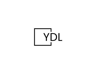 ydl harfleri logo tasarım vektör şablonu