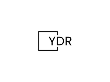 ydr harfleri logo tasarım vektör şablonu