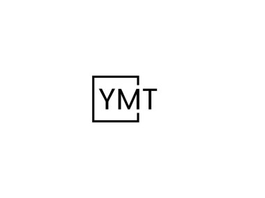 YMT harfleri logo tasarım vektör şablonu