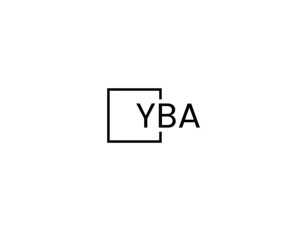 Векторный Шаблон Логотипа Yba Letters — стоковый вектор