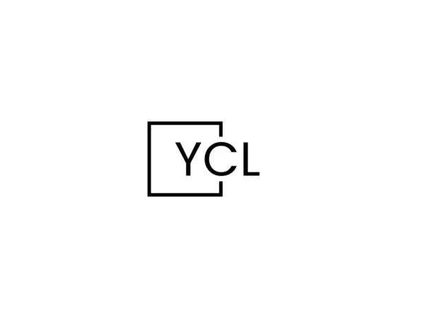 Šablona Návrhu Vektoru Loga Ycl Písmen — Stockový vektor