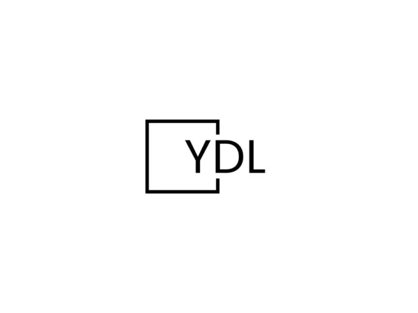 Ydl Letras Logotipo Diseño Vector Plantilla — Archivo Imágenes Vectoriales