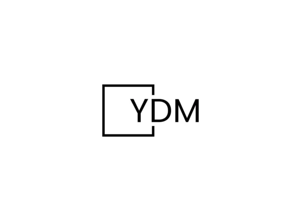 Ydm Letters Logo Design Vector Template — Stock Vector