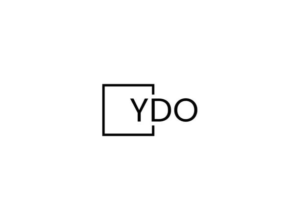 Modèle Vectoriel Conception Logo Lettres Ydo — Image vectorielle