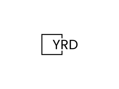 YRD harfleri logo tasarım vektör şablonu