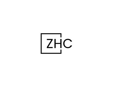 ZHC harfleri logo tasarım vektör şablonu