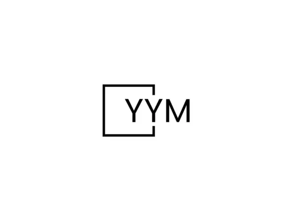 Yym Letters Logo Design Vector Template — Stock Vector
