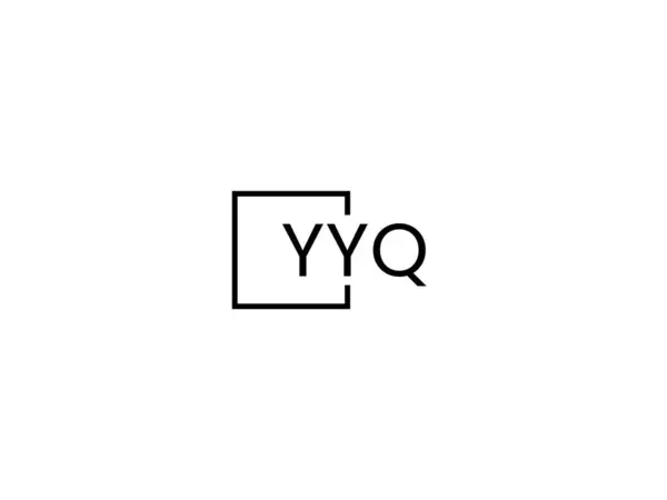 Modèle Vectoriel Conception Logo Lettres Yyq — Image vectorielle