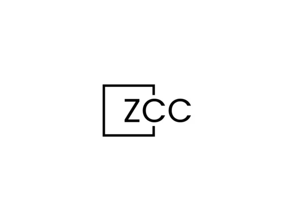 Шаблон Векторного Дизайну Літер Zcc — стоковий вектор