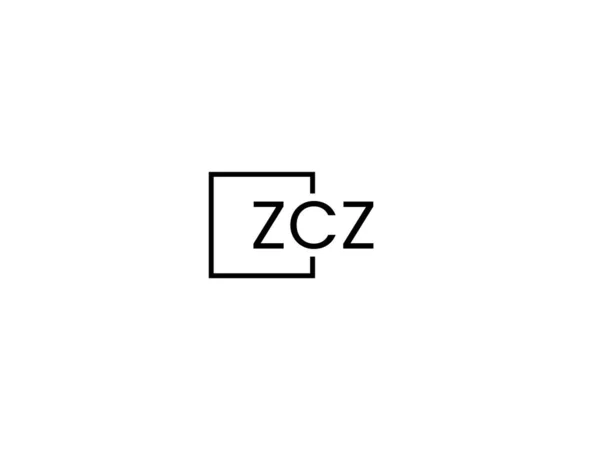 Modèle Vectoriel Conception Logo Lettres Zcz — Image vectorielle