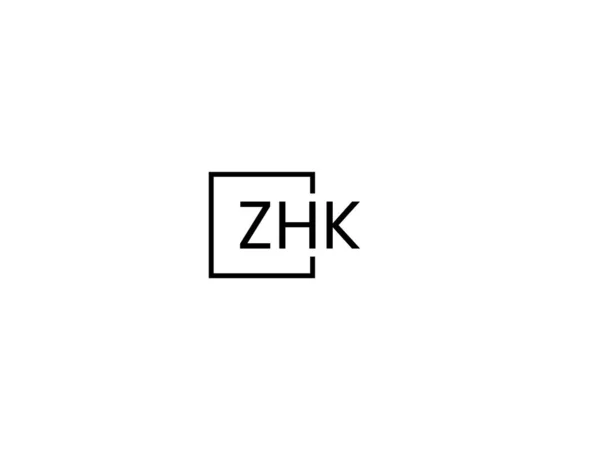 Zhk Buchstaben Logo Design Vektor Vorlage — Stockvektor