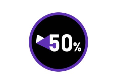 % 50 yuvarlak tasarım vektörü,% 50 resim