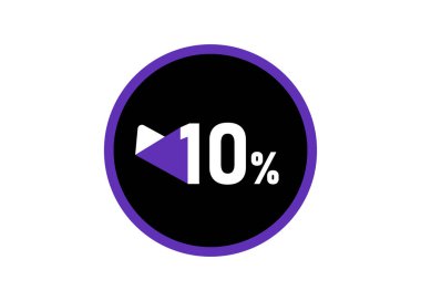 % 10 yuvarlak tasarım vektörü,% 10 resim