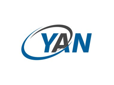 Vektör illüstrasyonu, yan harfli logo tasarımı