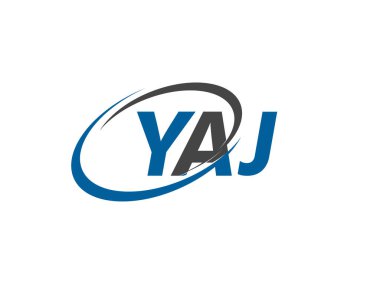 Vektör illüstrasyonu, yaj harfli logo tasarımı