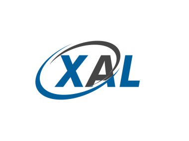 XAL harfi yaratıcı modern zarif logo tasarımı