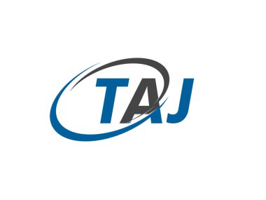 TAJ ilk harf logo tasarımı, vektör şablonu