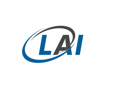 LAI ilk harf logo tasarımı, vektör şablonu
