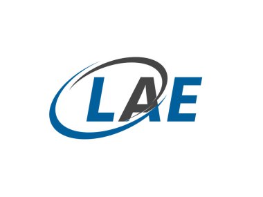 LAE ilk harf logo tasarımı, vektör şablonu