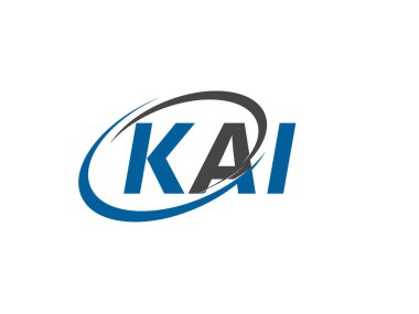 KAI ilk harf logo tasarımı, vektör şablonu