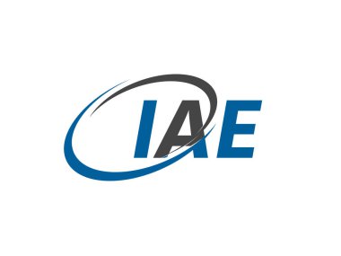 IAE ilk harf logo tasarımı, vektör şablonu 