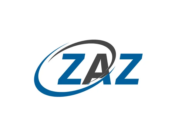 Illustrazione Vettoriale Logo Design Con Lettere Zaz — Vettoriale Stock