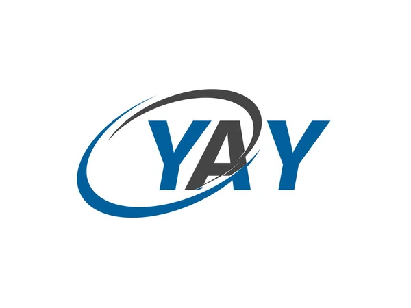 Ilustracja Wektor Projekt Logo Literami Yay — Wektor stockowy