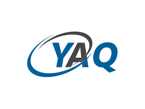 Ilustracja Wektor Projekt Logo Literami Yaq — Wektor stockowy