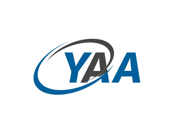 Ilustracja Wektor Projekt Logo Literami Yaa — Wektor stockowy