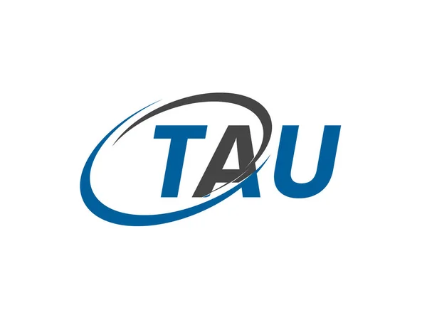 Tau Initial Letter Logo Design Vektorvorlage — Stockvektor