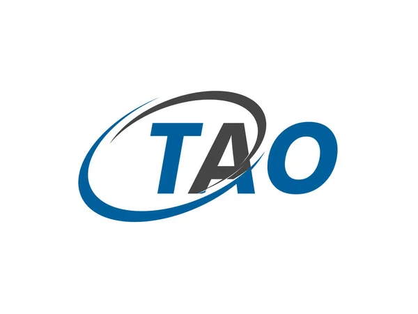 Tao Första Bokstaven Logotyp Design Vektor Mall — Stock vektor