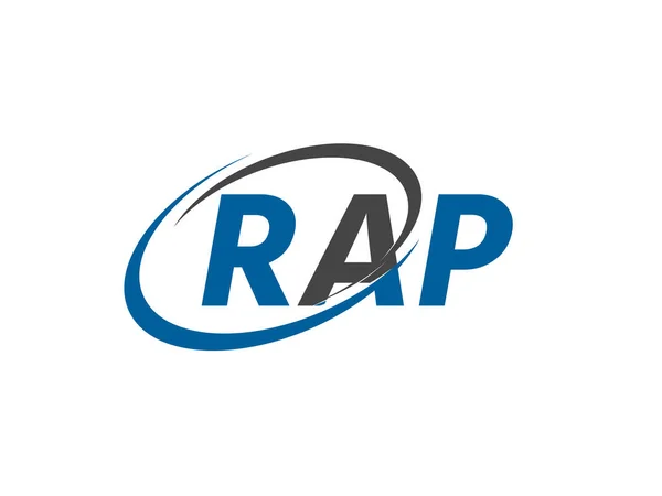 Rap Initial Letter Logo Design Vector Template — Stock Vector