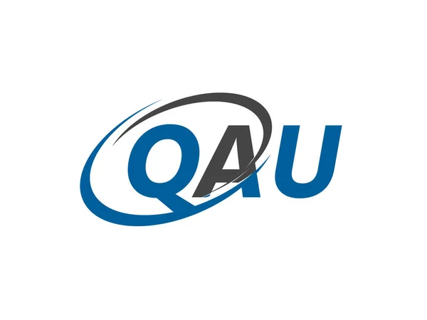 Σχεδιασμός Αρχικού Λογότυπου Qau Διανυσματικό Πρότυπο — Διανυσματικό Αρχείο