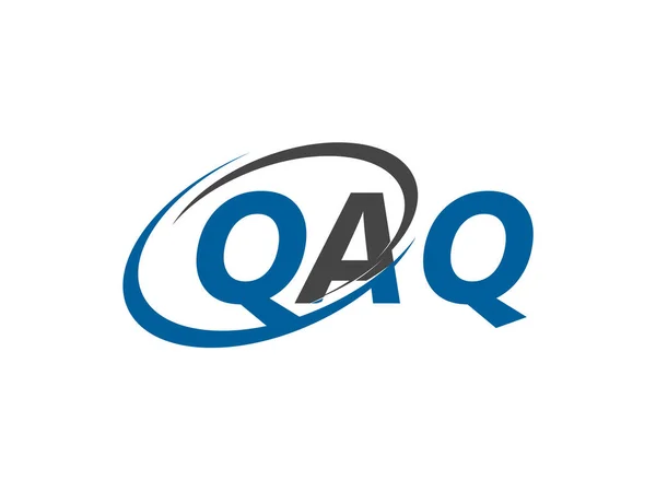 Σχεδιασμός Λογότυπου Αρχικού Γράμματος Qaq Διανυσματικό Πρότυπο — Διανυσματικό Αρχείο