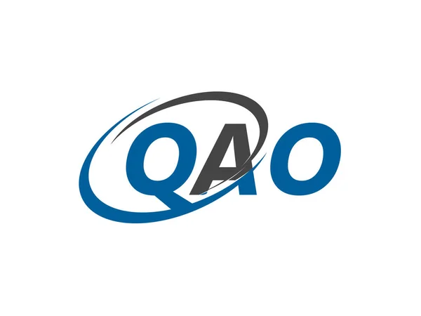 Σχεδιασμός Αρχικού Λογότυπου Qao Διανυσματικό Πρότυπο — Διανυσματικό Αρχείο