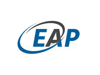 EAP ilk harf logo tasarımı, vektör şablonu 
