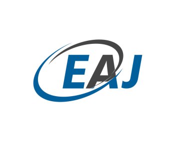 EAJ ilk harf logo tasarımı, vektör şablonu 