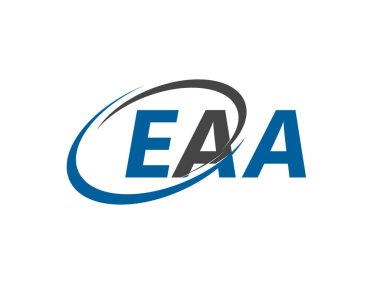 EAA ilk harf logo tasarımı, vektör şablonu 