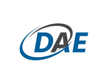 DAE harfi yaratıcı modern zarif logo tasarımı