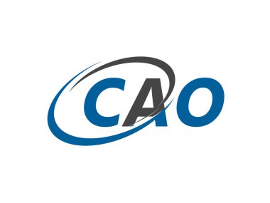 CAO harfi yaratıcı modern zarif logo tasarımı