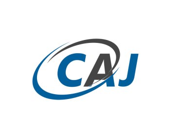 CAJ harfi yaratıcı modern zarif logo tasarımı
