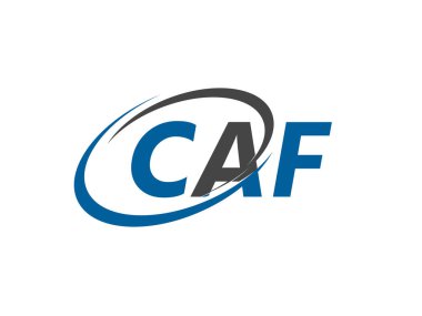 CAF harfi yaratıcı modern zarif logo tasarımı