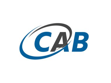 CAB harfi yaratıcı modern zarif logo tasarımı