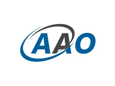 AAO mektup yaratıcı modern zarif logo tasarımı